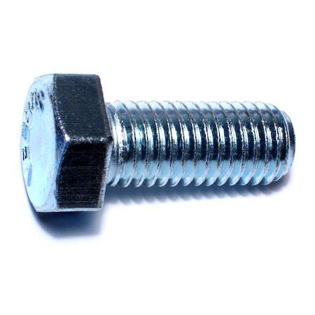 Midwest Fastener Grade 2, 5/8"-11 Hex Head Cap Screw, Zinc Plated Steel, 1-1/2 in L, 25 PK 50830